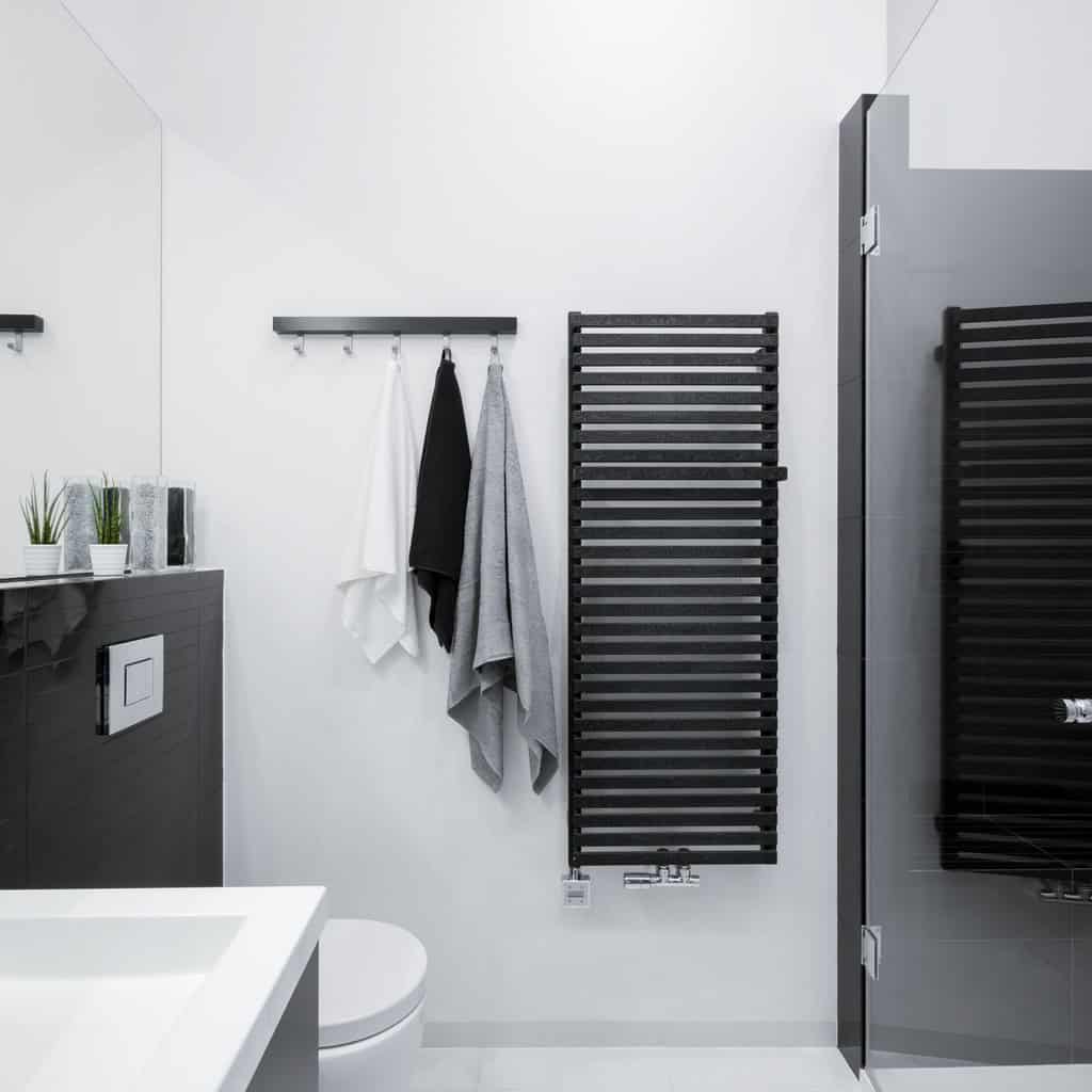 Wandverwarming in de badkamer